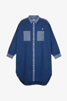 Etta Oversized Shirtdress, Japanese Denim Cotton via Saywood.