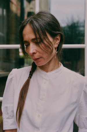 Joni Puff Sleeve Blouse, White Cotton Bamboo from Saywood.