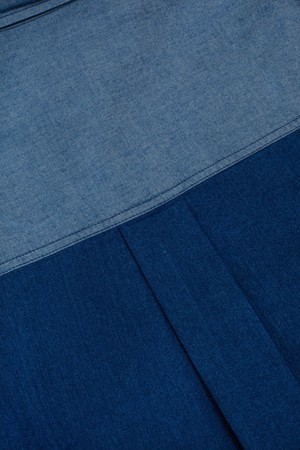 Lela Patch Pocket Shirt, Japanese Denim from Saywood. Lela Patch Pocket Shirt, Japanese Denim from Saywood.