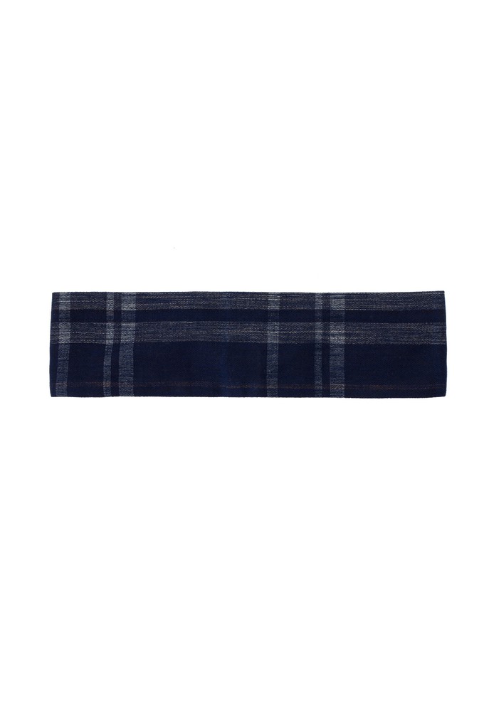 Navy Check Headband & Scrunchie Gift Set, Cotton from Saywood.