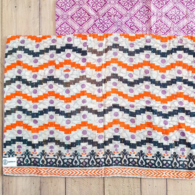 Sari placemats, handmade, set of 2, table mats, reversible from Shakti.ism