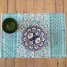 Block-printed organic cotton placemats (set of 2) from Shakti.ism