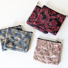 Handmade sari coin pouches via Shakti.ism