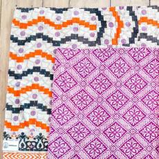 Sari placemats, handmade, set of 2, table mats, reversible via Shakti.ism