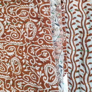 Mini kantha quilt, handwoven in Bangladesh from Shakti.ism