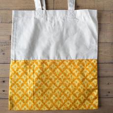 Half sari, half cotton tote bag, ethically handmade in India via Shakti.ism