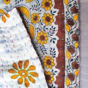 Sari placemats, handmade, set of 2, table mats, reversible from Shakti.ism