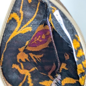 Indian Kalamkari Cotton Coin Purses with Upcycled Sari Lining from Shakti.ism