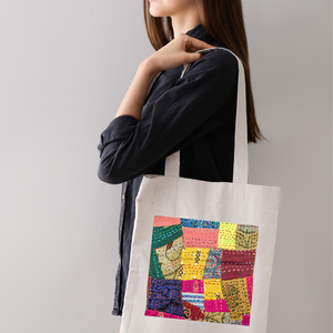 Sari patchwork cotton tote bag from Shakti.ism