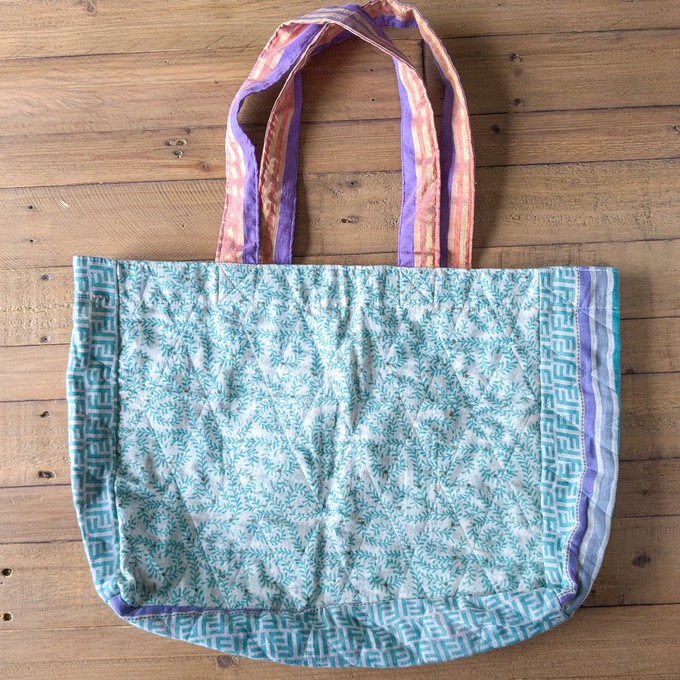Large sari market shopper tote bags from Shakti.ism