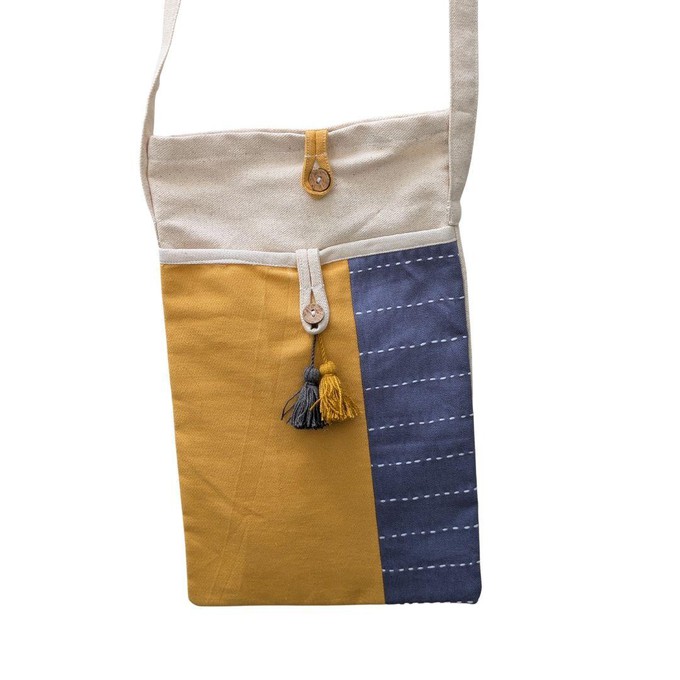 Handmade Cotton Canvas Crossbody Sling Bag from Shakti.ism
