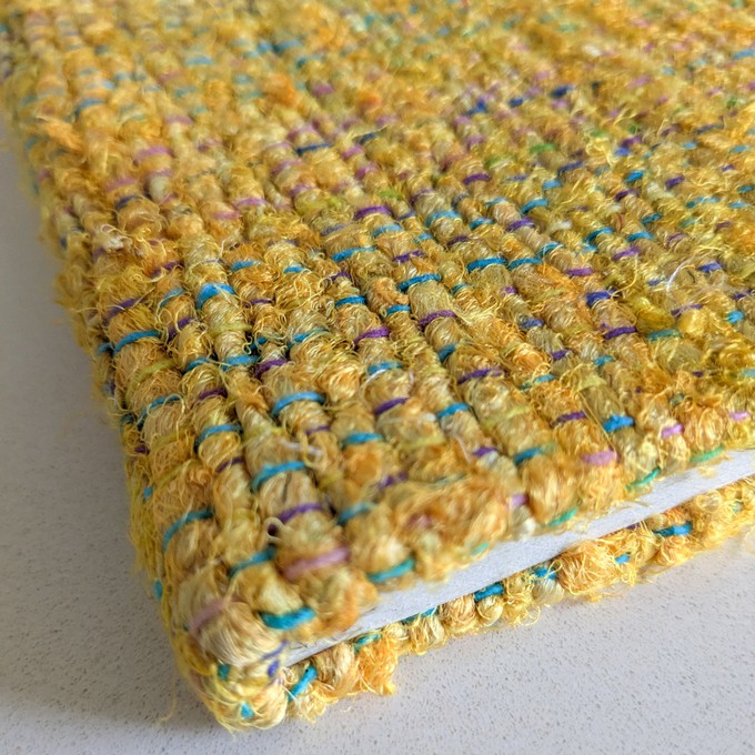 Handwoven Textured Hardcover Notebook – A5 Eco-Friendly Journal Fair Trade from Shakti.ism