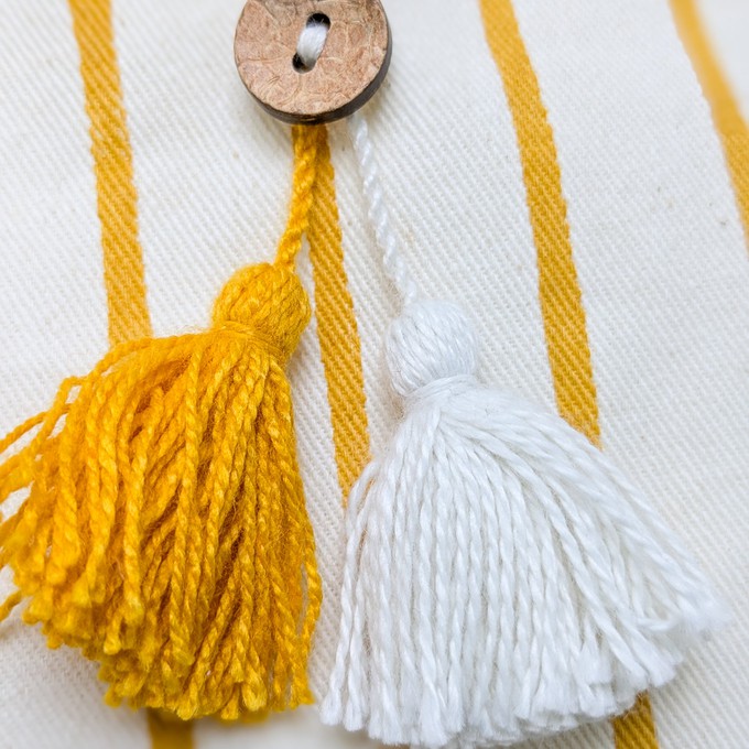 Handmade Fold-over Cotton Canvas Crossbody Sling Bag from Shakti.ism