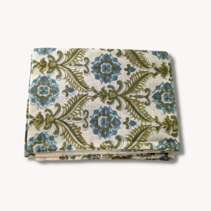 Hand block printed scarf, Indian cotton from Shakti.ism