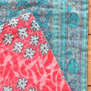 Sari placemats, handmade, set of 2, table mats, reversible from Shakti.ism