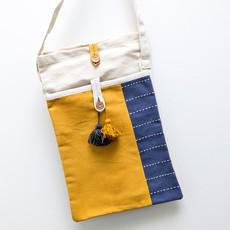 Handmade Cotton Canvas Crossbody Sling Bag via Shakti.ism
