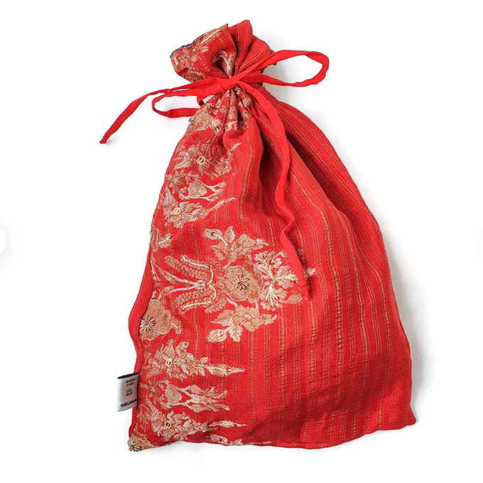 Large sari gift bags with drawstring from Shakti.ism