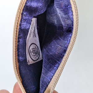 Indian Kalamkari Cotton Coin Purses with Upcycled Sari Lining from Shakti.ism