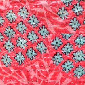 Sari placemats, handmade, set of 2, table mats, reversible from Shakti.ism