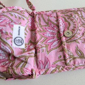 Block-Printed Crossbody Mobile Phone Cell Phone Bag With Slim Pocket from Shakti.ism