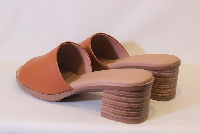 Jane Cognac Mules from Sharon Woods