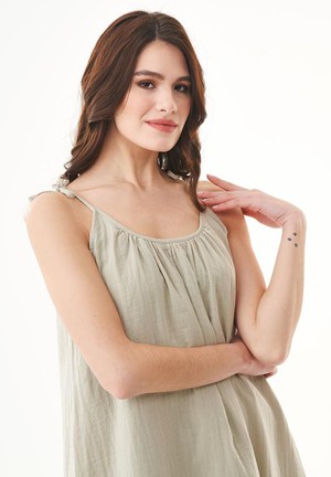 Dress Spaghetti Strap Tint Green from Shop Like You Give a Damn
