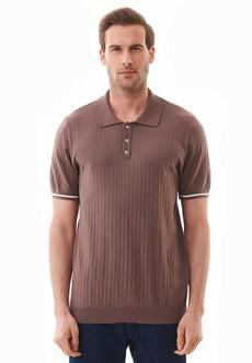 Polo Shirt Knit Deep Taupe via Shop Like You Give a Damn