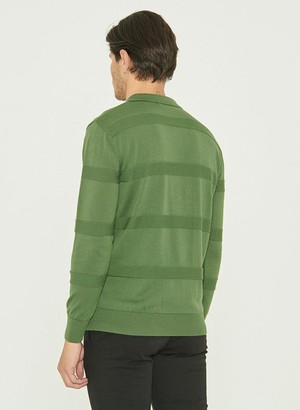 Polo Long Sleeves Organic Cotton Green from Shop Like You Give a Damn