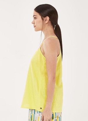 Spaghetti Straps Top Yellow from Shop Like You Give a Damn