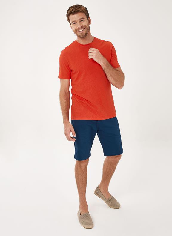 T-Shirt Organic Cotton Linen Red from Shop Like You Give a Damn