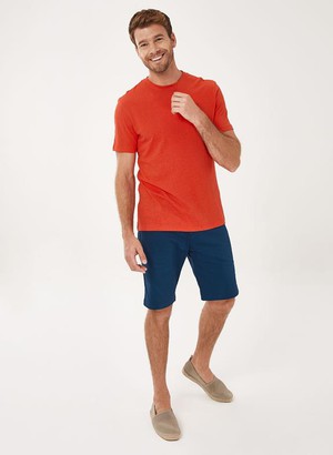 T-Shirt Organic Cotton Linen Red from Shop Like You Give a Damn