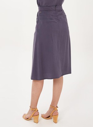 Midi Skirt Purple Grey from Shop Like You Give a Damn
