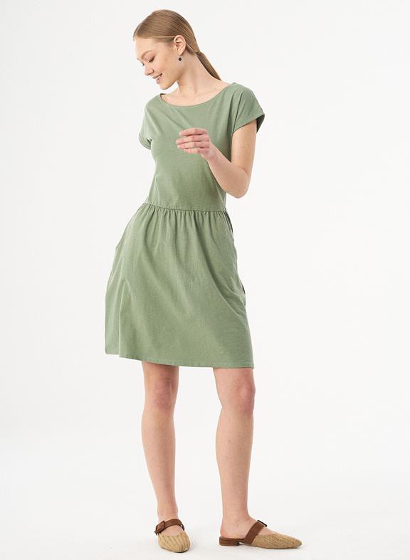 Slub Jersey Dress Fern Green from Shop Like You Give a Damn