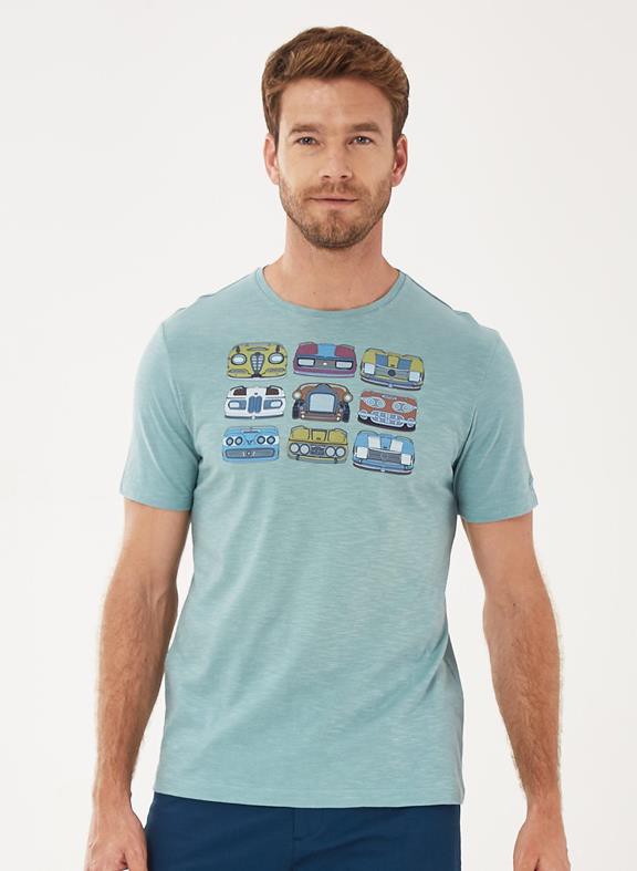 T-Shirt Cars Blue from Shop Like You Give a Damn