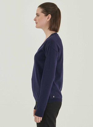 Trui V-Hals Navy from Shop Like You Give a Damn