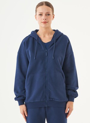 Sweat Cardigan Jale Dark Blue from Shop Like You Give a Damn