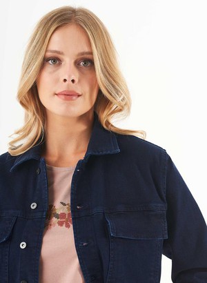 Denim Jacket Organic Cotton Dark Navy from Shop Like You Give a Damn