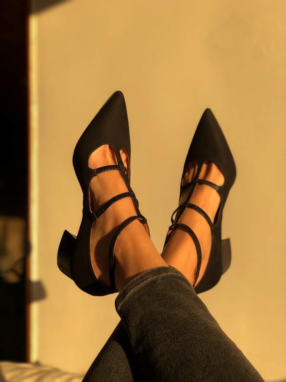 Pumps Wednesday Midi Black from Shop Like You Give a Damn