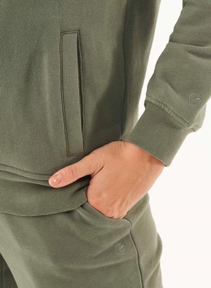 Soft Touch Zip Hoodie Olive from Shop Like You Give a Damn