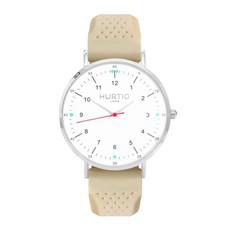 Moderno Rubber Watch Silver, White & Cream from Shop Like You Give a Damn