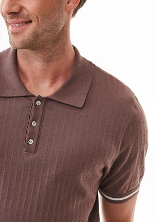 Polo Shirt Knit Deep Taupe from Shop Like You Give a Damn