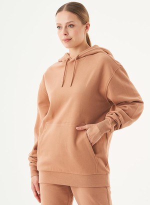 Unisex Hoodie Organic Cotton Halki Light Brown from Shop Like You Give a Damn