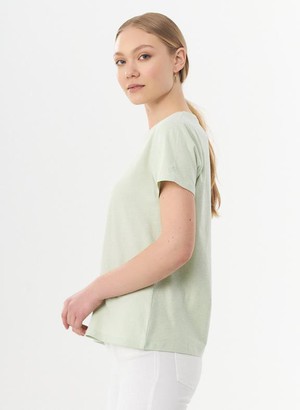Basic T-Shirt Organic Cotton Sage Green from Shop Like You Give a Damn