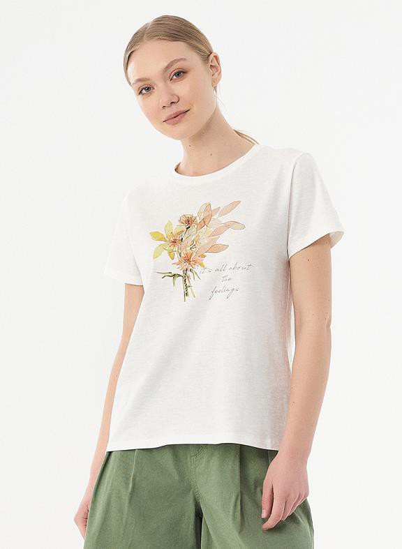 T-Shirt Bouquet Off White from Shop Like You Give a Damn