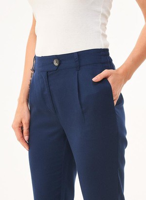 Chino Pants Cropped Navy from Shop Like You Give a Damn