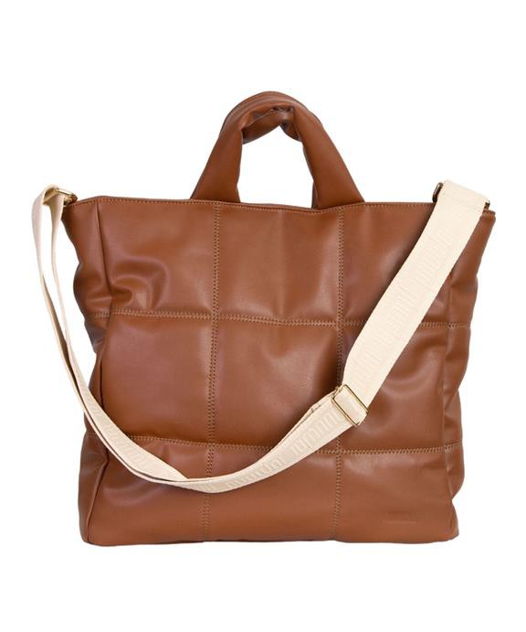 Handbag Quilted Linn Caramel Brown from Shop Like You Give a Damn