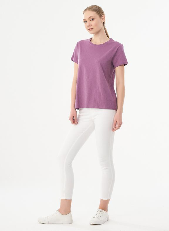 Basic T-Shirt Organic Cotton Purple from Shop Like You Give a Damn