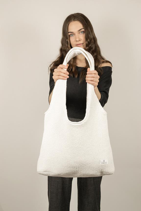 Tote Bag Cloud White Waffle from Shop Like You Give a Damn