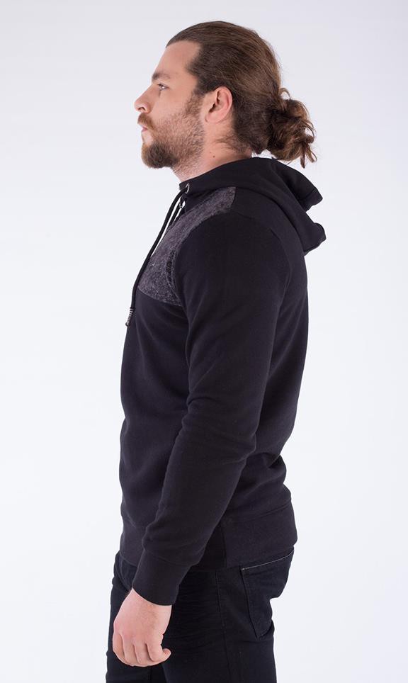 Hoodie With Zipper Black from Shop Like You Give a Damn