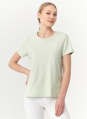 Basic T-Shirt Organic Cotton Sage Green from Shop Like You Give a Damn